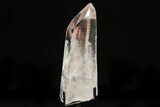 Exceptional, Glassy Quartz Point With Metal Stand - Brazil #206852-3